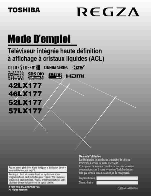 Toshiba Flat Panel Television 52LX177-page_pdf